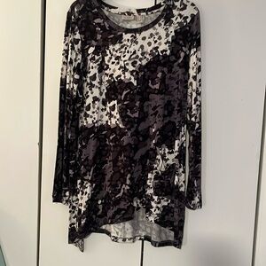 Printed Asymmetric tunic